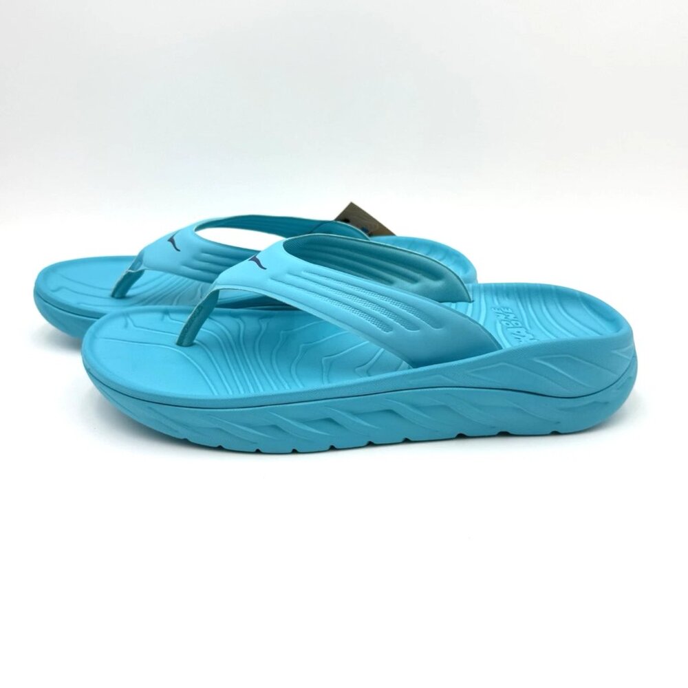 NEW Hoka One One Ora Recovery Flip Flop Men’s Sandal Scuba Blue FL1122